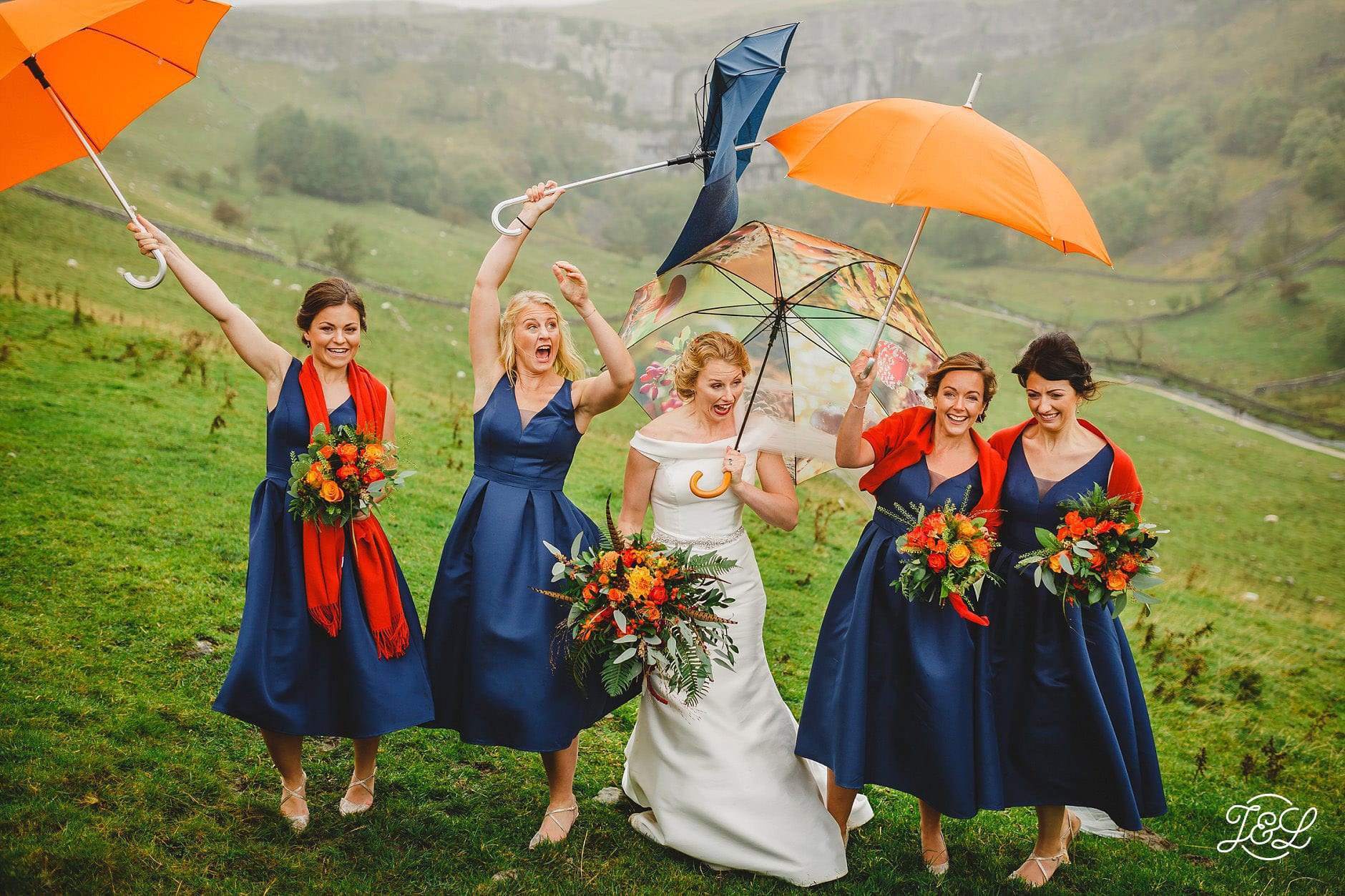 Yorkshire Farm Wedding Photographer Malham Cove